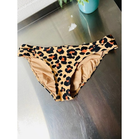 Xhilaration Leopard Print Swim Bottoms - Picture 1 of 5